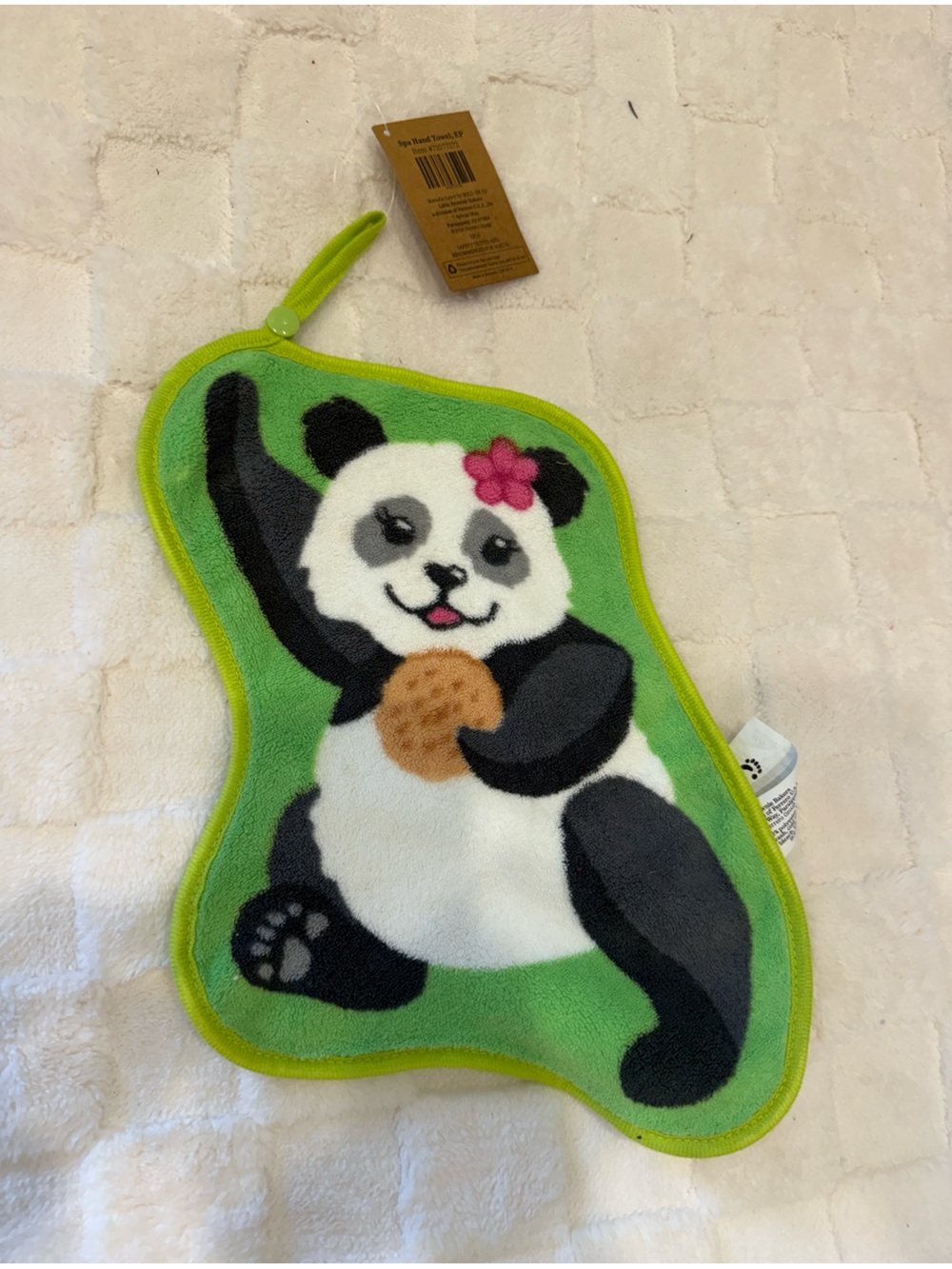 Cute Panda Plush Cloth - Green Trim